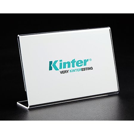 KINTER 3-1/2 in. H X 5-1/2 in. W X 1 in. L Clear Landscape Display Sign Plastic 150801-ACE